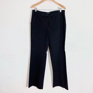 Vintage y2k Rampage Black Pin Striped Low Rise Boot Leg Trouser Pants